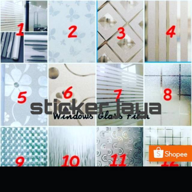 STIKER KACA MOTIF/ SANBLAS MOTIF BUNGA MAWAR/ STIKER KACA JENDELA RUMAH / STIKER MURAH BERKUALITAS