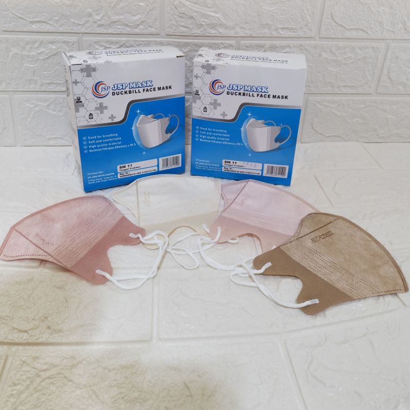 MASKER DUCKBILL WARNA EMBOSS JSP