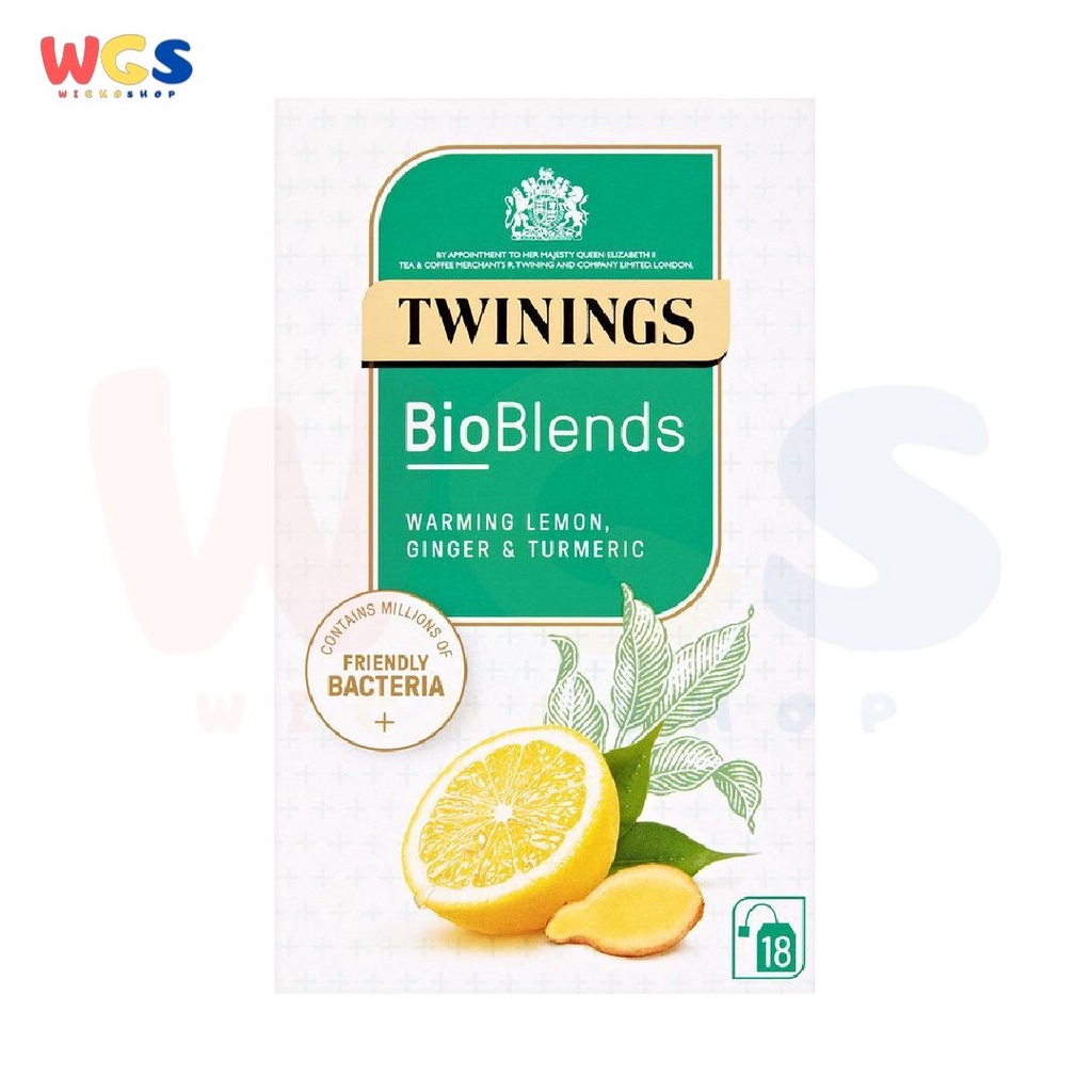 Twinings BioBlends Warming Lemon Ginger &amp; Turmeric Tea 18s x 1.5g