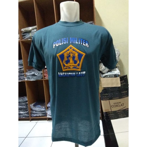 Kaos Target POMAL Biru | Kaos POMAL biru lengan pendek | Kaos TARGET polisi militer Angkatan laut