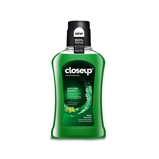 Close Up Mouthwash Antibakterial Red Hot, Nature boost 300ml