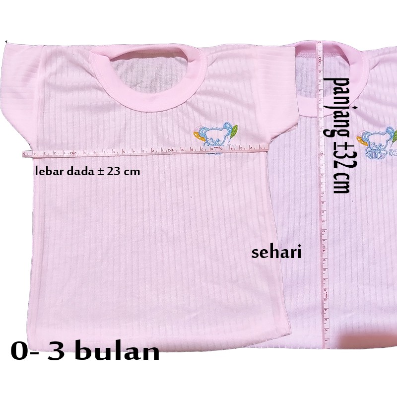 6 pcs - Baju oblong kaos bayi new born / baru lahir