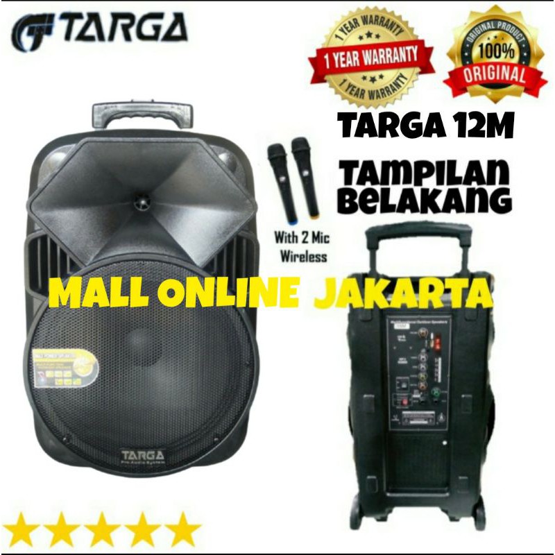 Speaker portable 12 inch targa 12M II meeting wireless aktif 12 M II