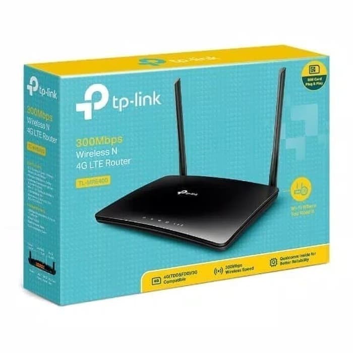 indihome myrepublic intouch TP-Link MR6400 Wireless N 4G LTE Router Sim wi-fi network jaringan wifi 