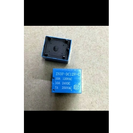 relay dc 12vol 5kaki merek ZN jual per/100pcs