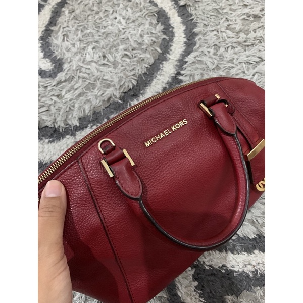 preloved sale tas selempang MK michael kors original authentic warna merah