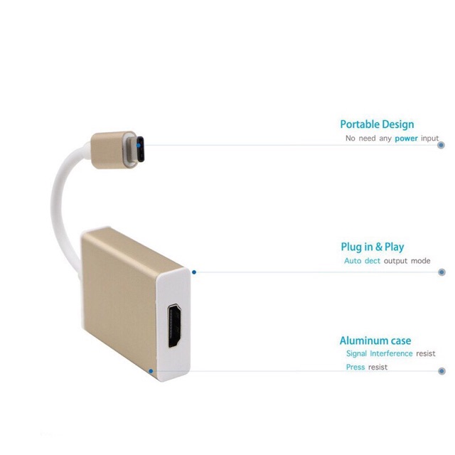 Converter USB TYPE C to HDMI | konverter usb 3.1 tipe C ke HDMI