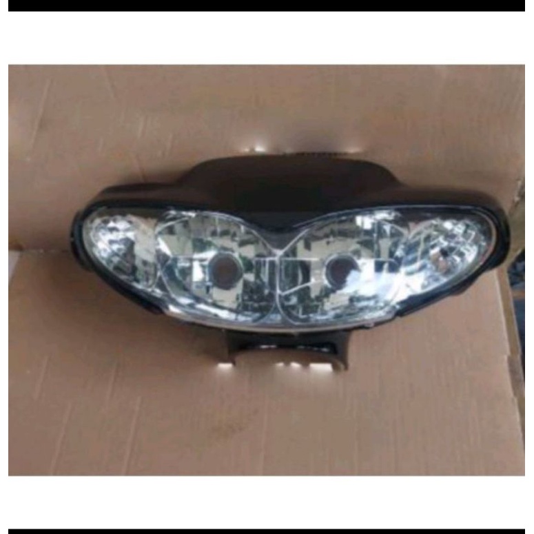 batok kepala depan motor Yamaha Jupiter z lama warna hitam plus lampu