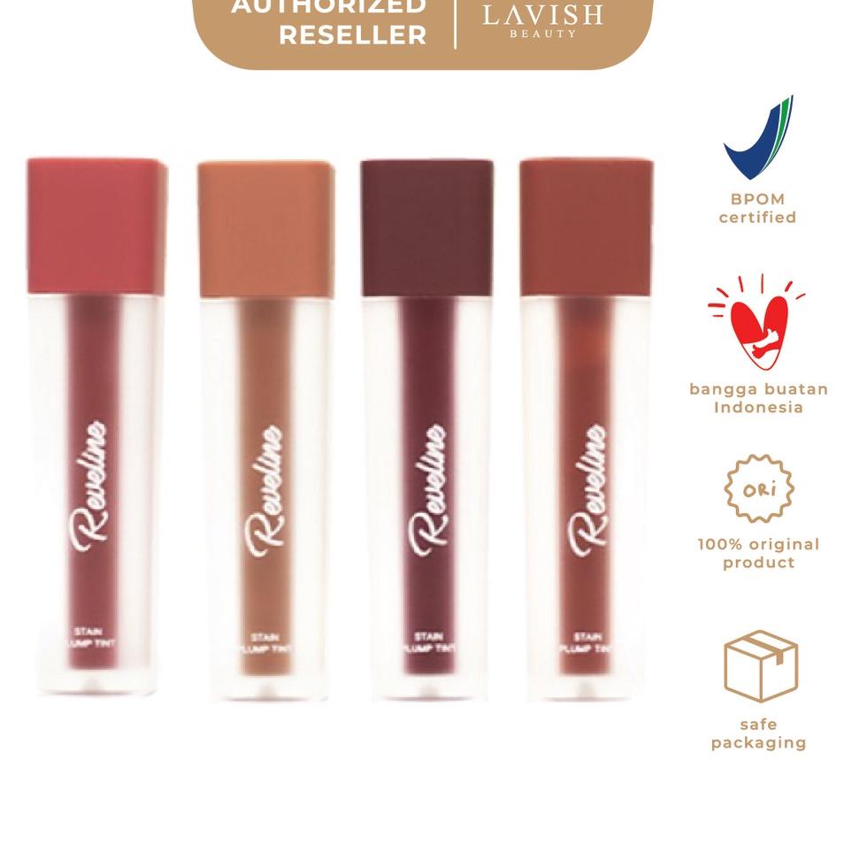 し REVELINE Stain Plump Tint Friendly // Humble // Shy // Rebel (3.5ml) く