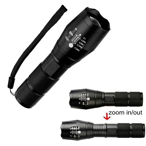 Senter Swat Led Police 2 Lalin SX-001T Police Swat Flashlight Led T6 Zoom