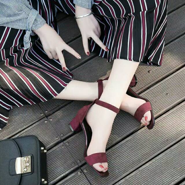 BAYAR DI TEMPAT PROMO SEPATU SANDAL HIGH HEELS PUMP WANITA MURAH