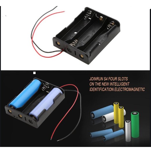 Battery Holder  3x 18650  Tempat dudukan Baterai Case Box Kotak Dengan Kabel