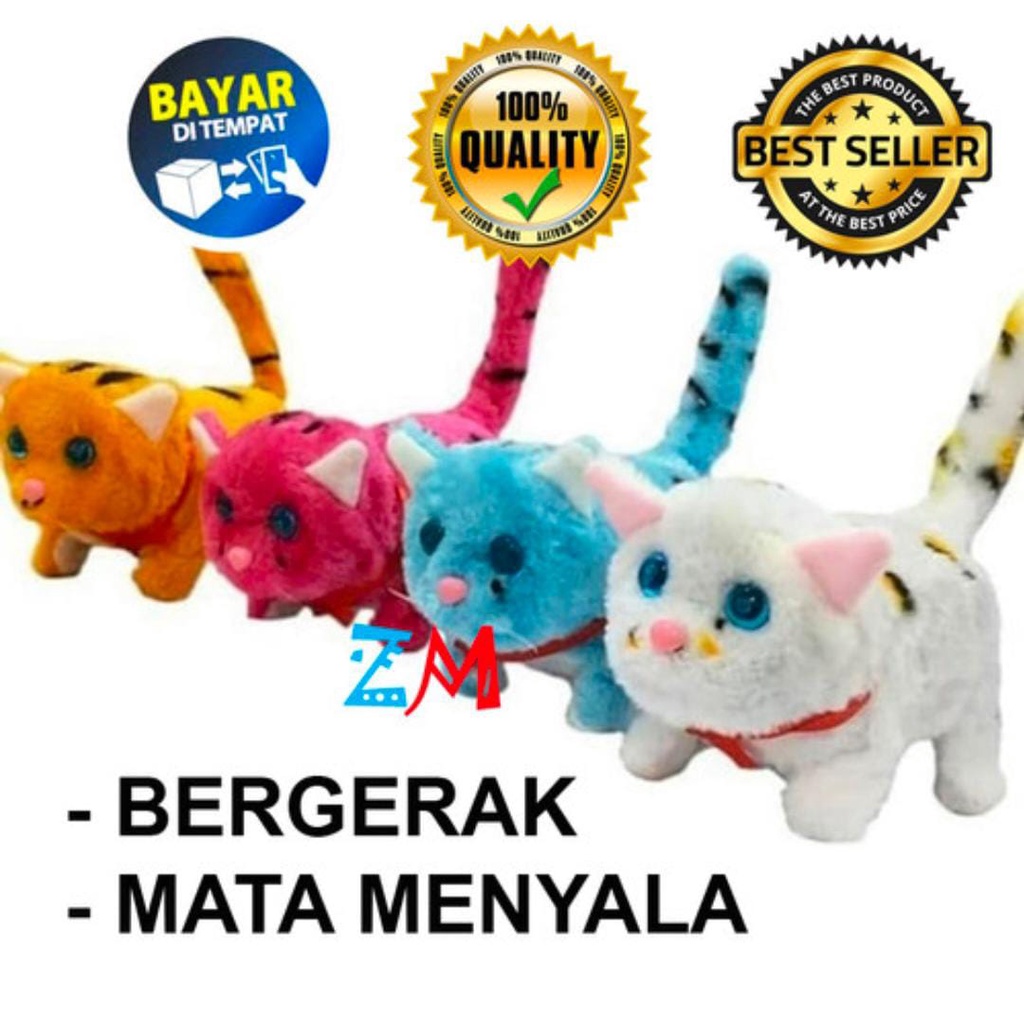 new     mainan boneka kucing lucu   bergerak dan bersuara   mainan boneka   mainan kucing lucu   mai