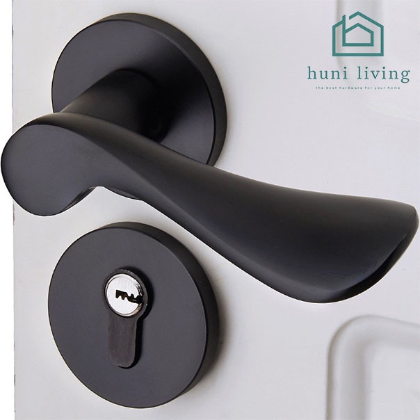 Gagang Pintu Gaya Eropa Handle Lock Door Bedroom Living Room Mechanical Anti-Theft Security Mute