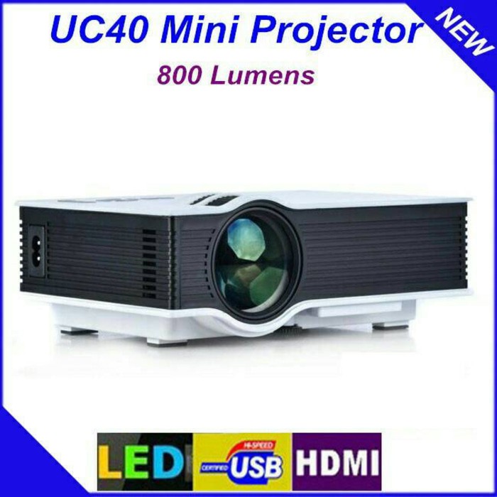 Mini Projector UC40 | Mini LED Projektor Proyektor UC-40 UC 40 portable murah