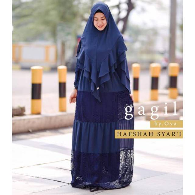 HAFSAH SYAR'I ORI GAGIL by OVA gamis Baju muslim wanita terbaru TERUPDATE