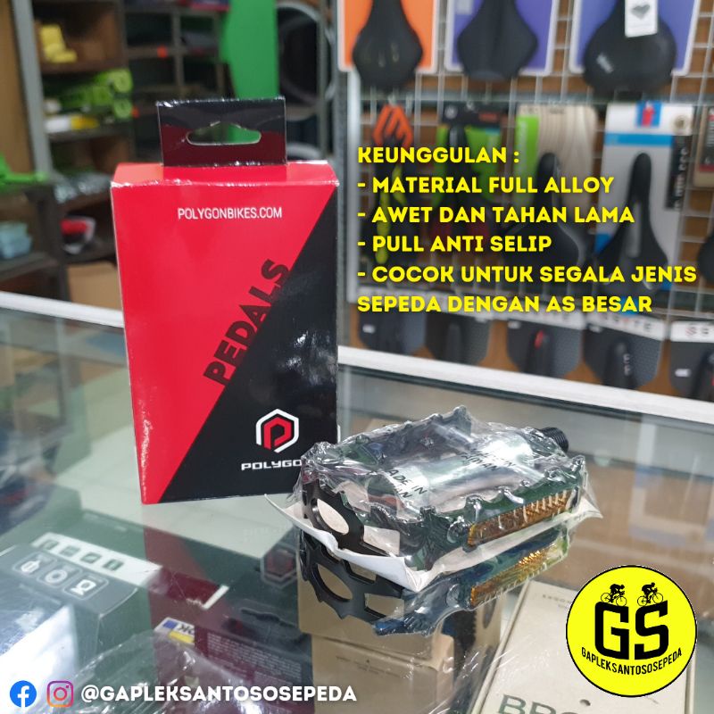 Pedal Sepeda MTB Alloy Polygon 03 Awet Berkualitas