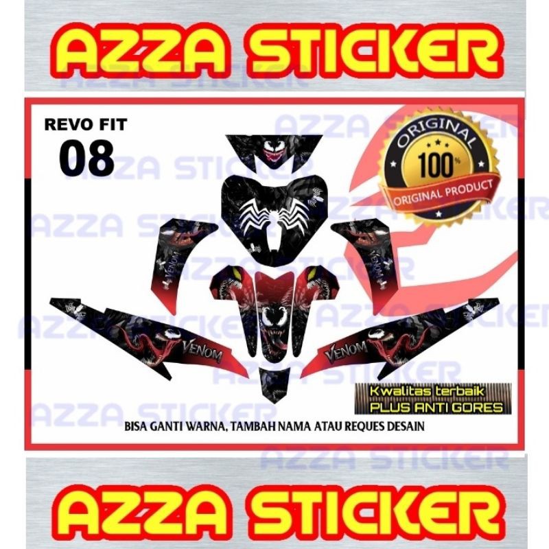 Sticker Striping Decal Revo Fit Full Body, Sticker Decal Revo Full Body, Decal Revo Fit 08