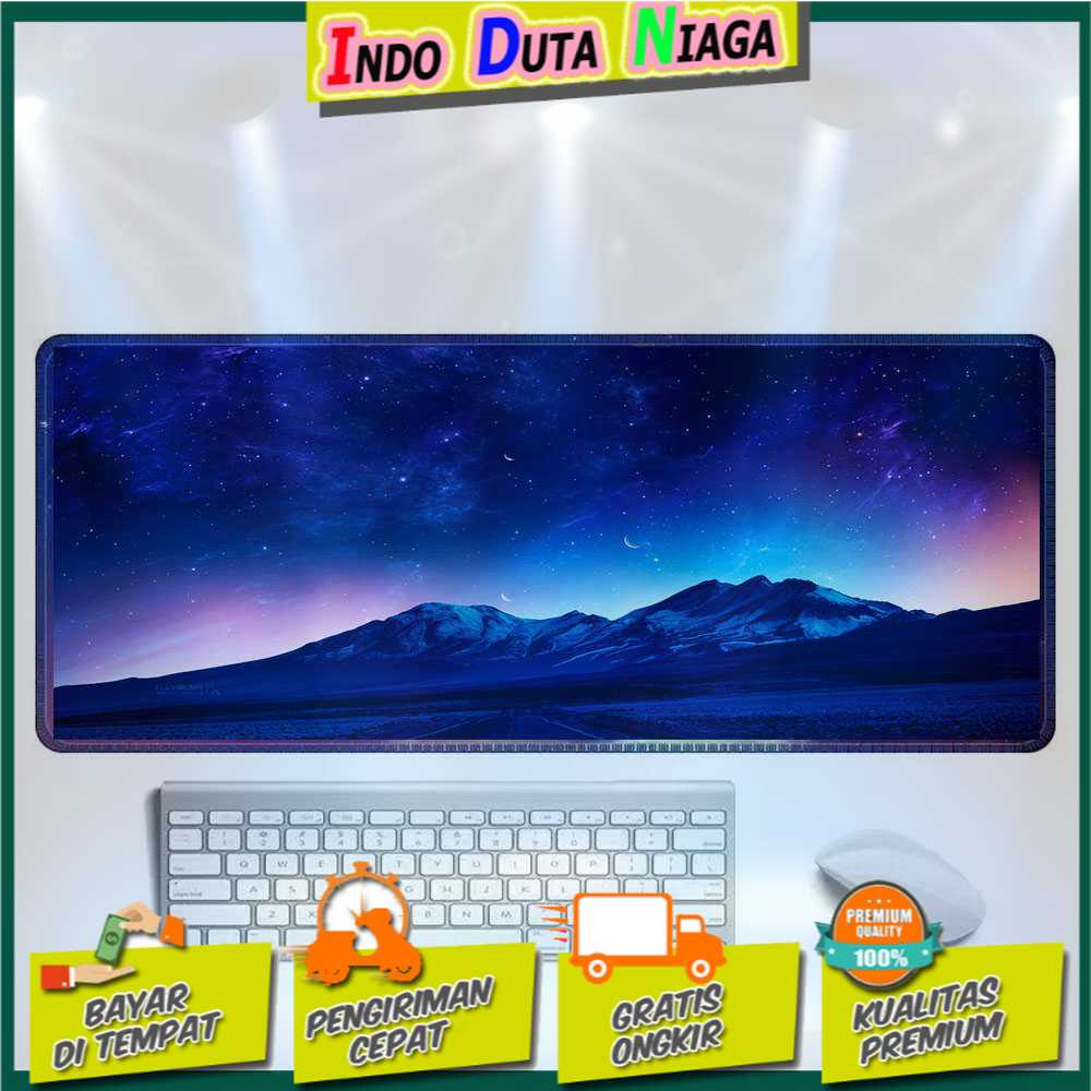 IDN TECH - OLEVO Gaming Mouse Pad XL Desk Mat Galaxy 800 x 300 mm - RO27