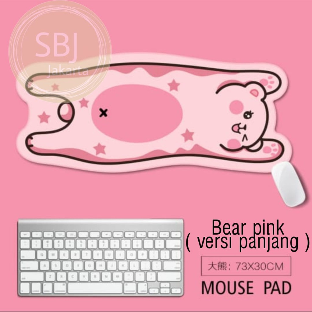 Mouse Pad Korea Premium Tebal kualitas Top Anti Slip Motif Kartun SB02 Large Size