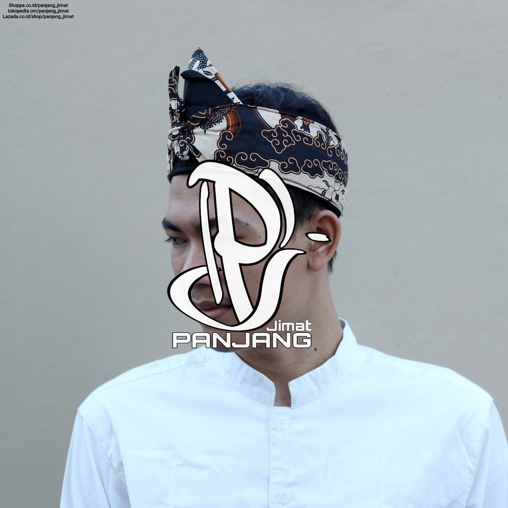 Iket Blangkon Sunda Bolong Batik Motif Cirebonan