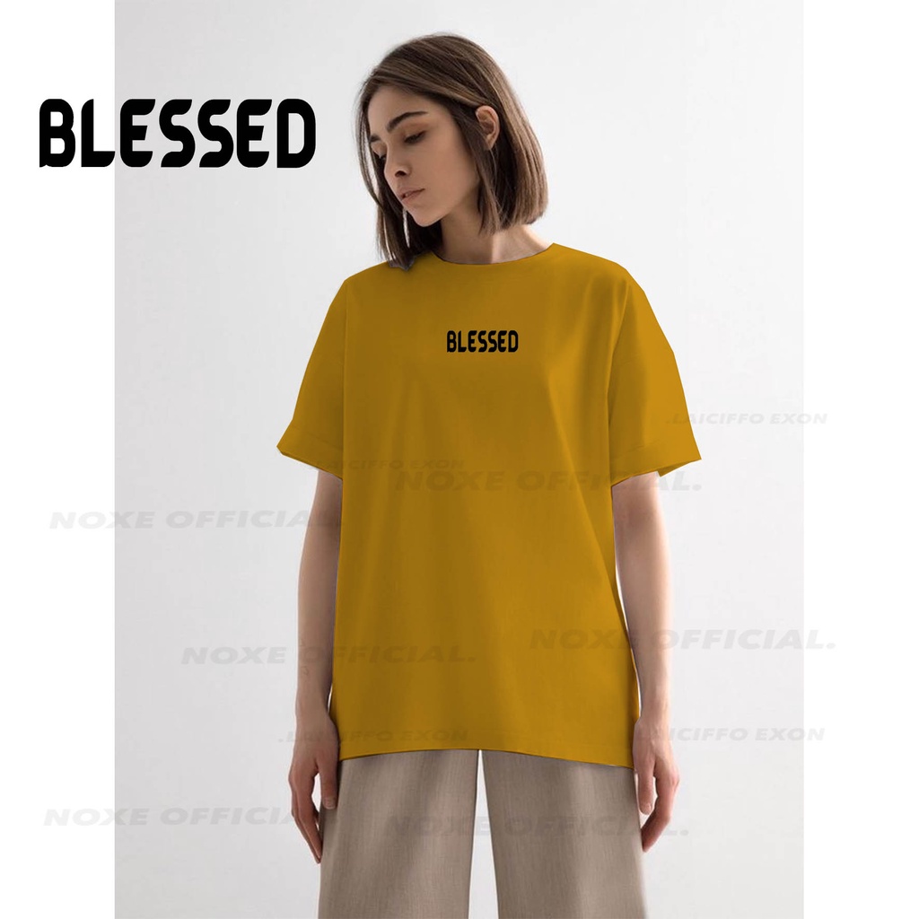 BAJU KAOS UNISEX BLESSED / OVERSIZED TEE