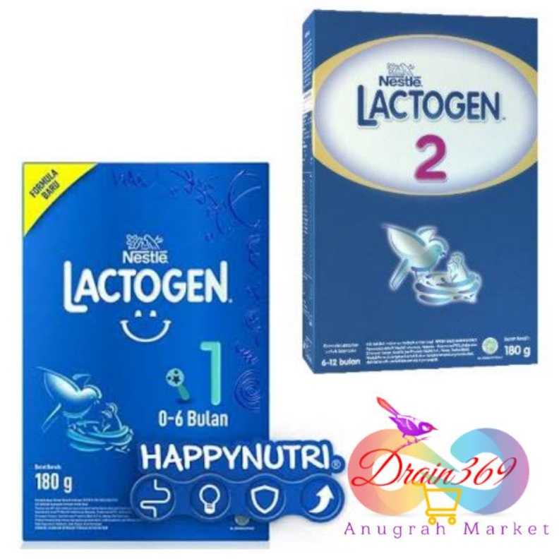 Lactogen 1 dan Lactogen 2 180gr