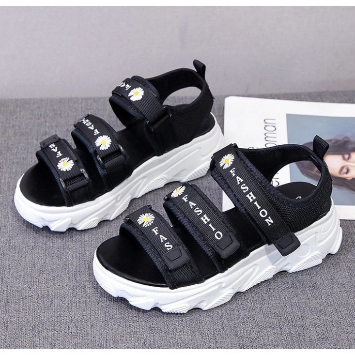 Sandal Wanita gunung 3 TALI STRAP FLOWERS / Sandal Gunung Marko-1