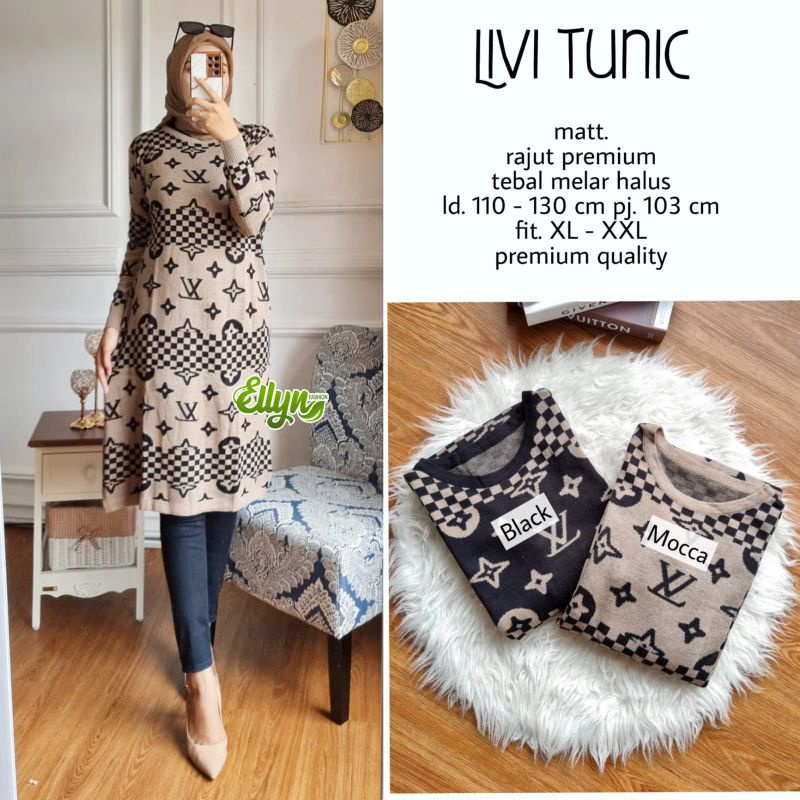 Livi Tunik- Tunik Rajut Wanita Jumbo By Ellyn