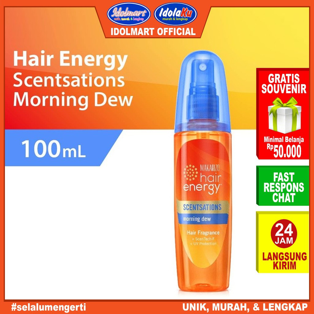 IDOLAKU Makarizo Hair Energy Scentsations Hair Fragrance Morning Dew 100 mL Parfum Rambut