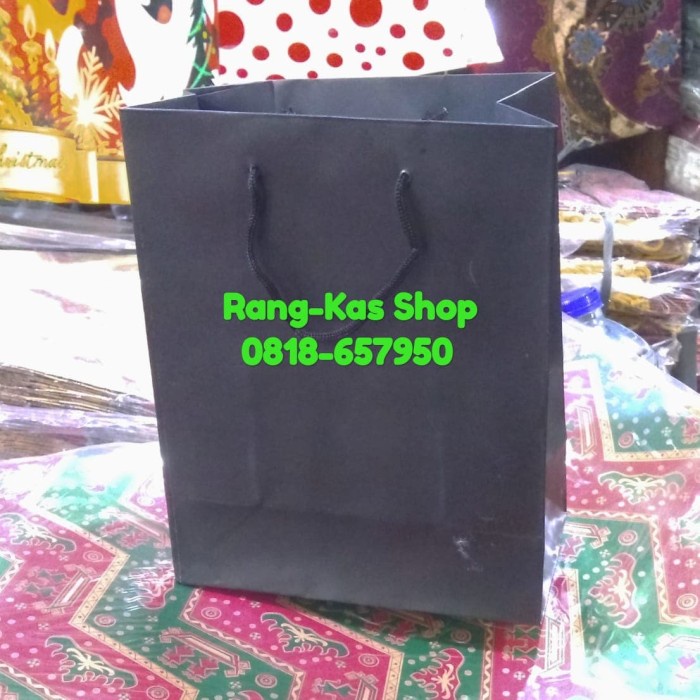 

(TERLARIS) Paperbag HITAM polos Mini artkarton