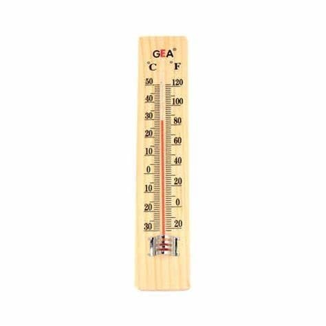 Termometer Kayu Gea S 092 Ruangan Dinding Wooden Thermometer