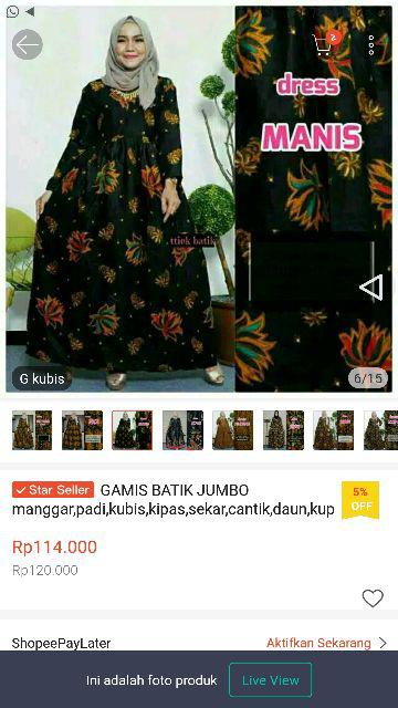 Gamis Batik Jumbo Manggar,padi,kubis,kipas,sekar,cantik,daun,kupu,ulir,mentari,gendis,nadine,,.
