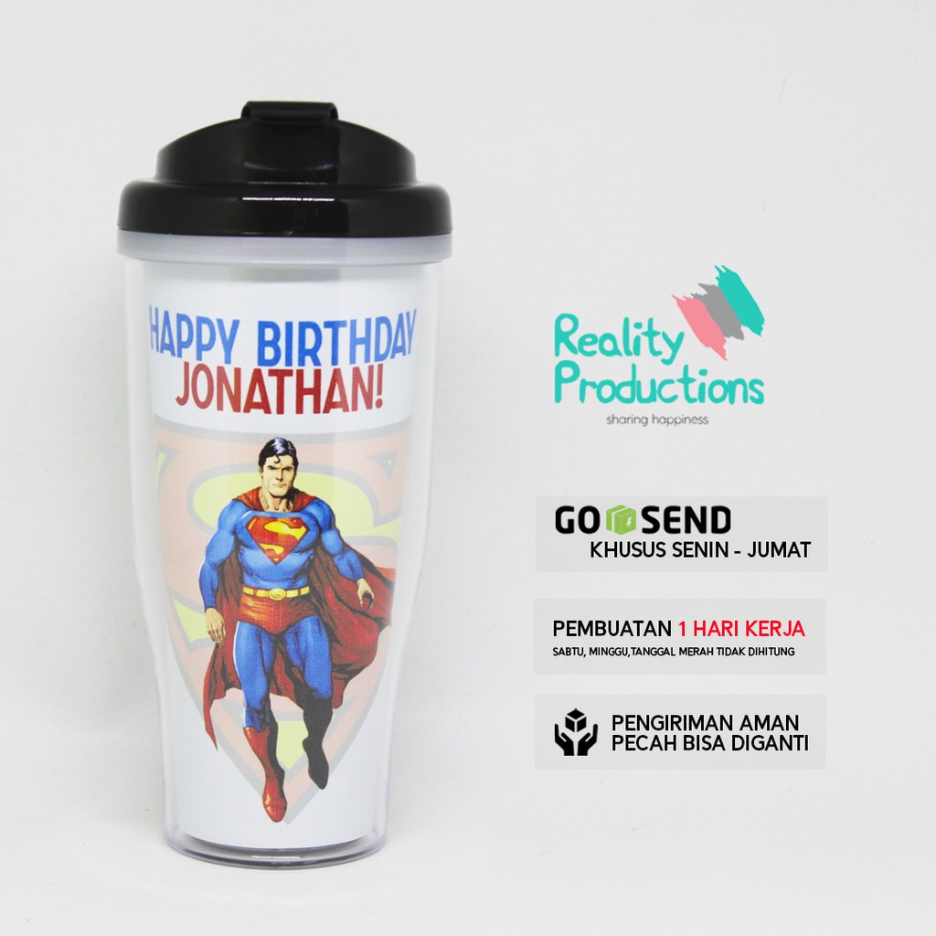 Exmoor Tumbler Superman untuk Kado Ulang Tahun Anak