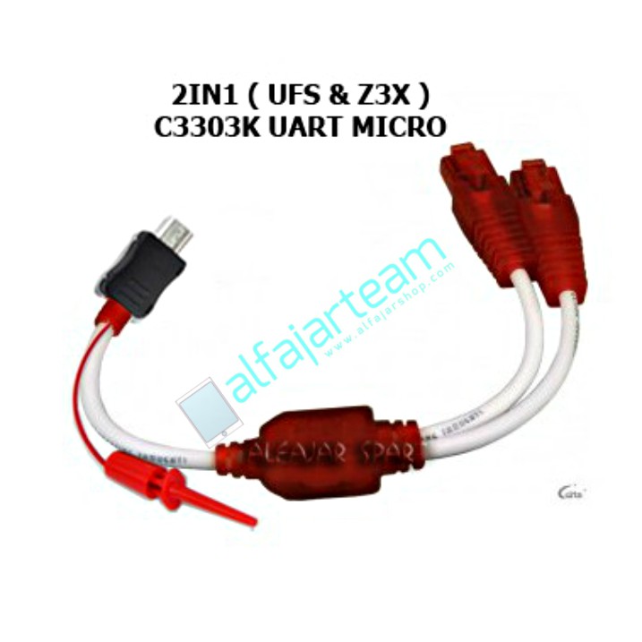CABLE SAMSUNG UART MICRO C3300K / C3303K 2IN1 ( Z3X / UFS ) DITS
