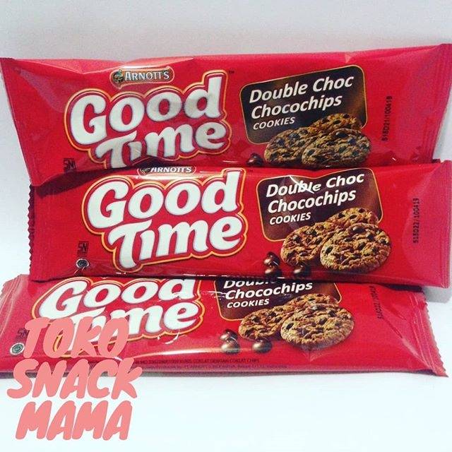 

Good Time Double Choc Chocochips Cookies isi 12 pcs