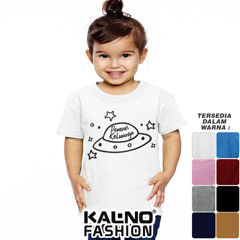 Baju Anak Print Sablon Tulisan Penerus Keluarga 115 - Anak Anak Umur 1 - 7 Tahun Ukuran S M L XL Bah