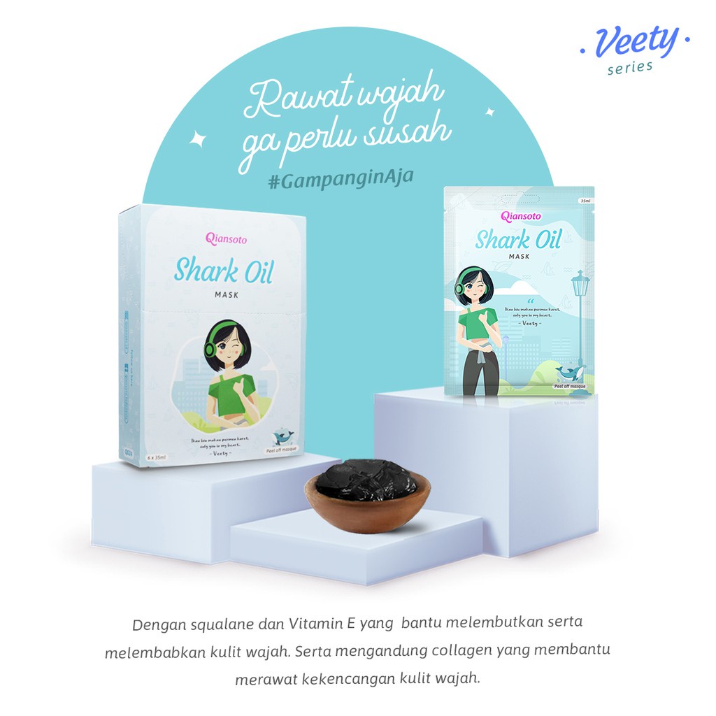 NEW HOT ITEM!! SUDAH BPOM (PERBOX) QIANSOTO Peel Off Mask Masker Peel Off Wajah