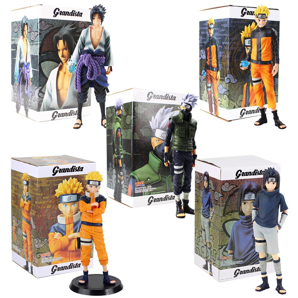 Action Figure Naruto Sasuke Kakashi Grandista