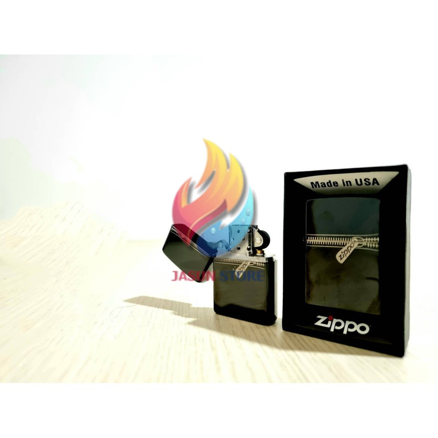 ZIPPO FUUL BLACK ICE MOTIF SLETING CLASIC