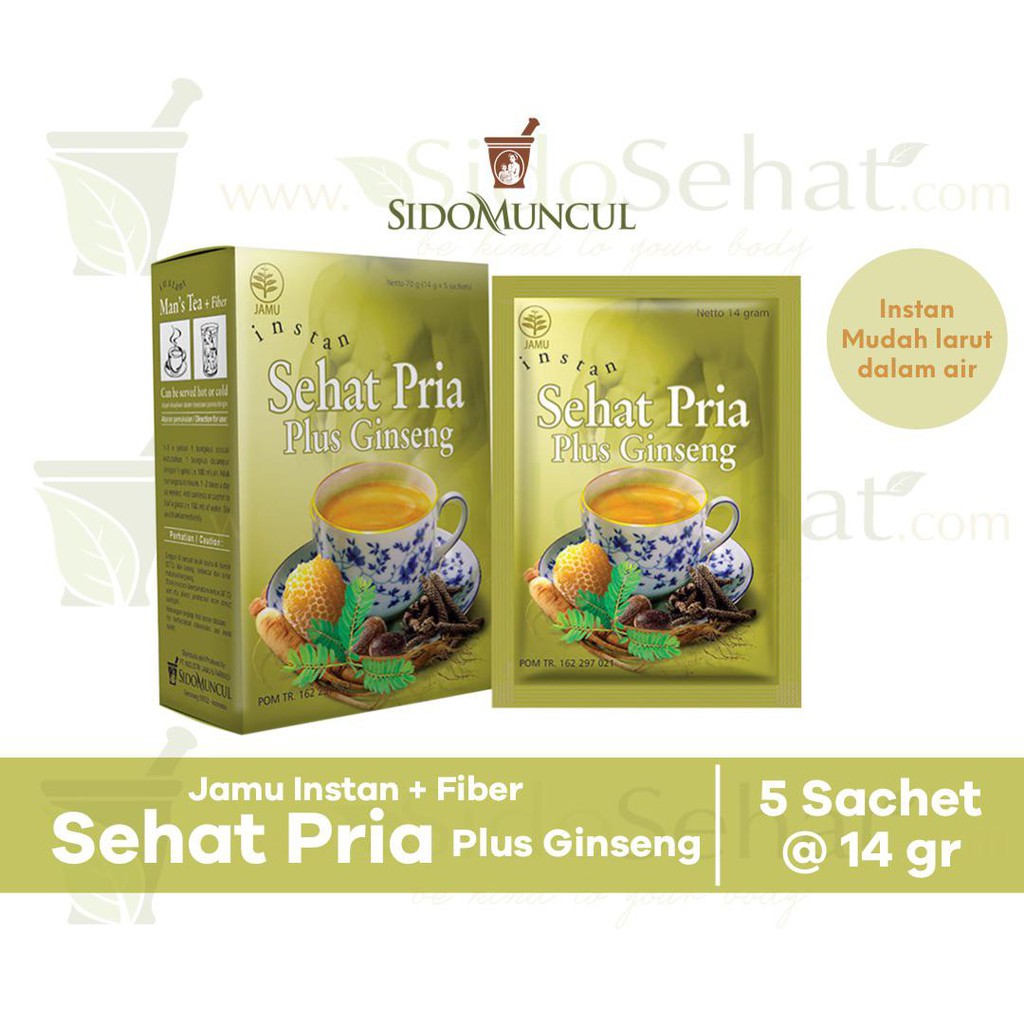 

Sehat Pria Instan + Giseng Sidomuncul