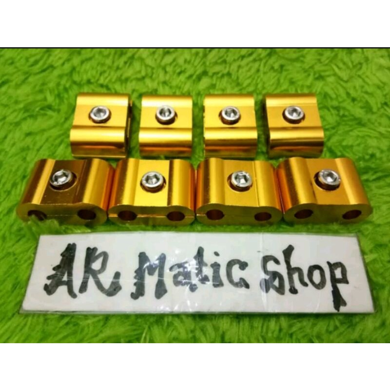 gembok kabel gas aktif 2 kabel kleman selang gardan 2 kabel