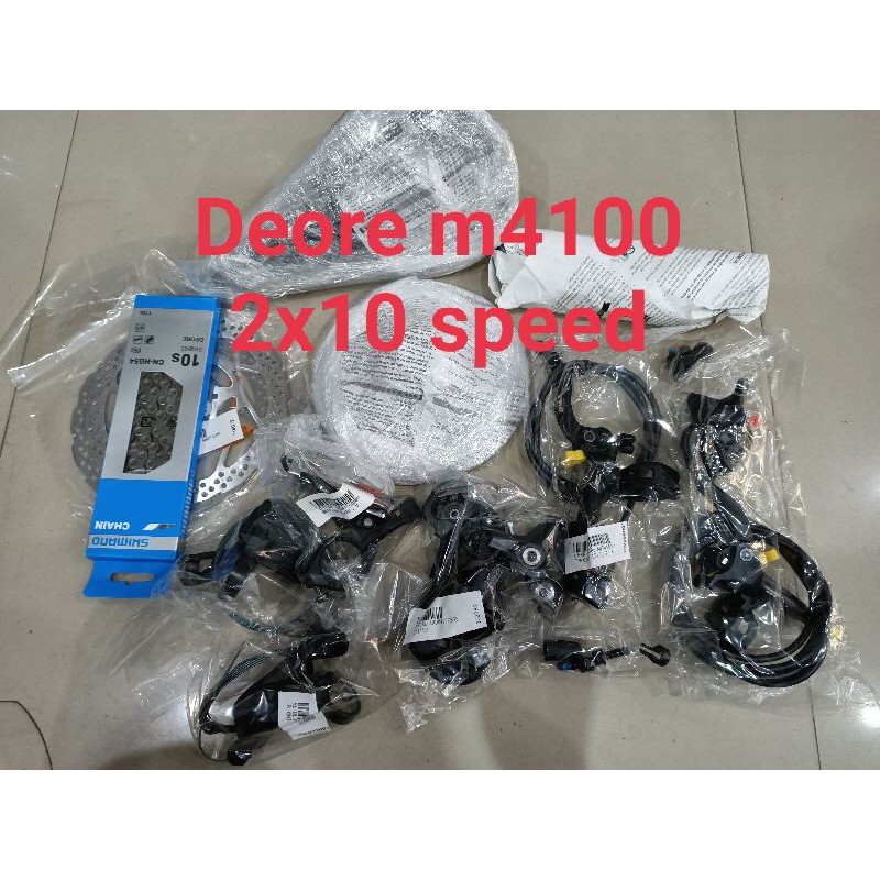 grupset deore m4100 2x10 speed original