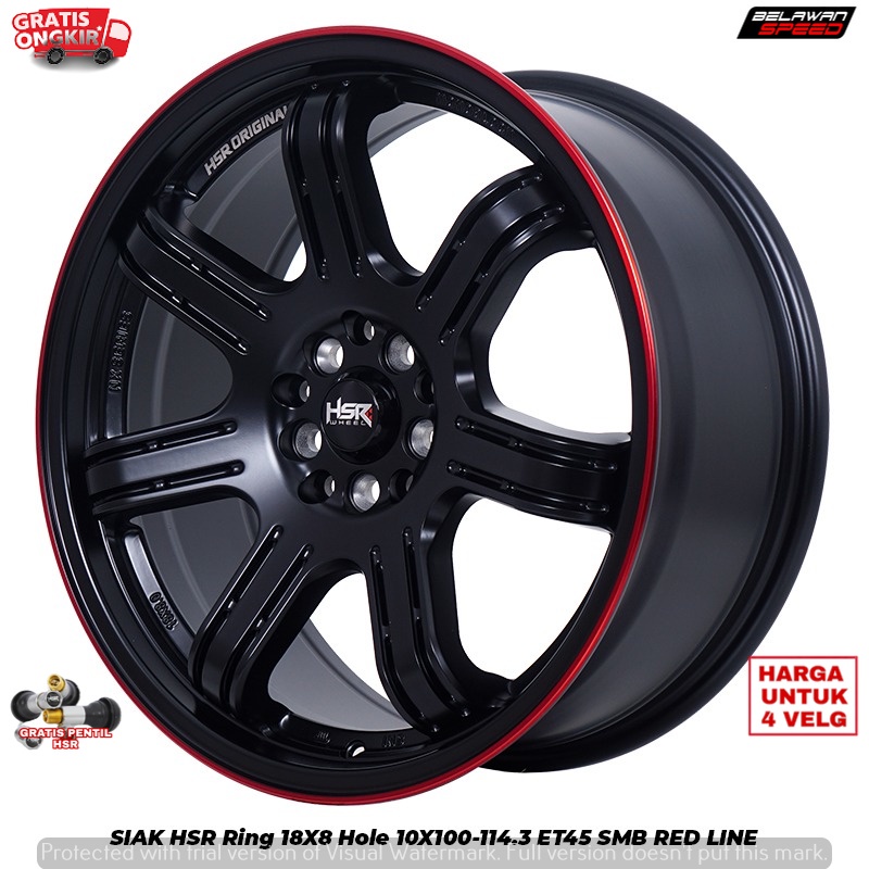 VELG MOBIL MODIFIKASI UNTUK SIENTA ALTIS NEW AVANZA XPANDER INNOVA TERIOS SIAK HSR R18 RING 18