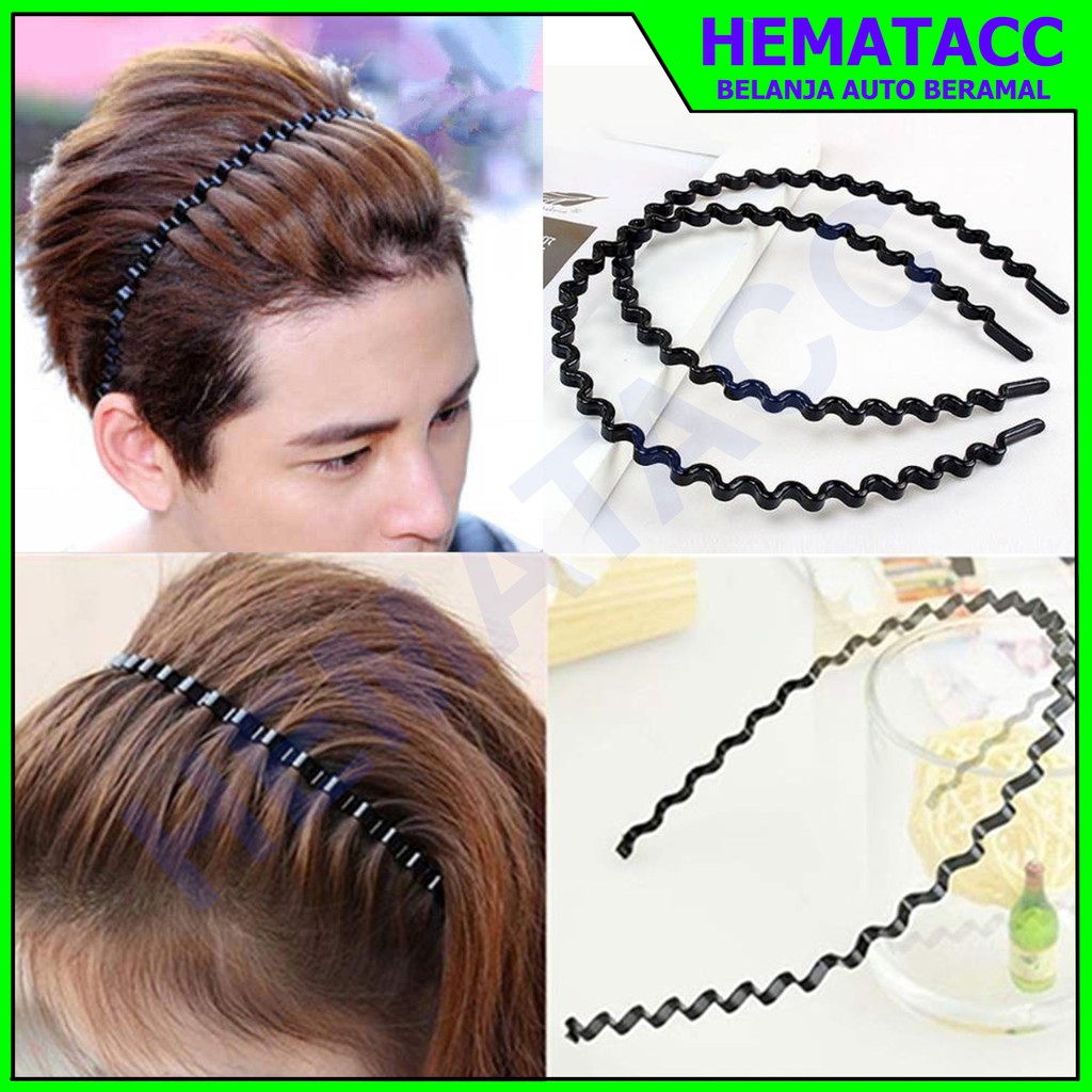 Bando Korea Sport Bergelombang Wanita Pria HEMATACC