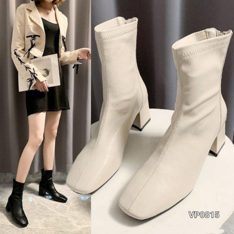 FHS Boots High Block Girly Casual Shoes Import Vp0815