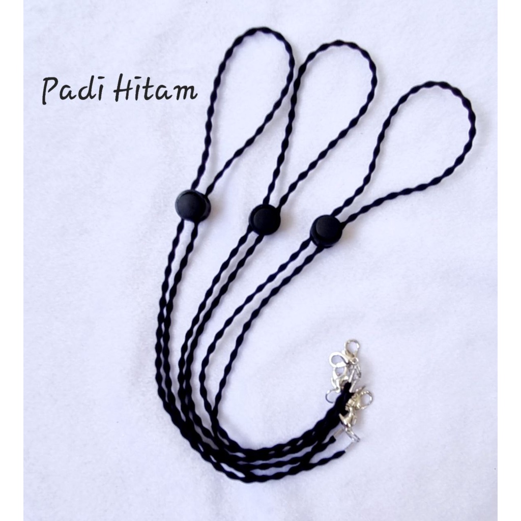 ❤️CERIA❤️ STRAPMASKER/ TALI MASKER PADI KOKOT UDANG-Padi Hitam