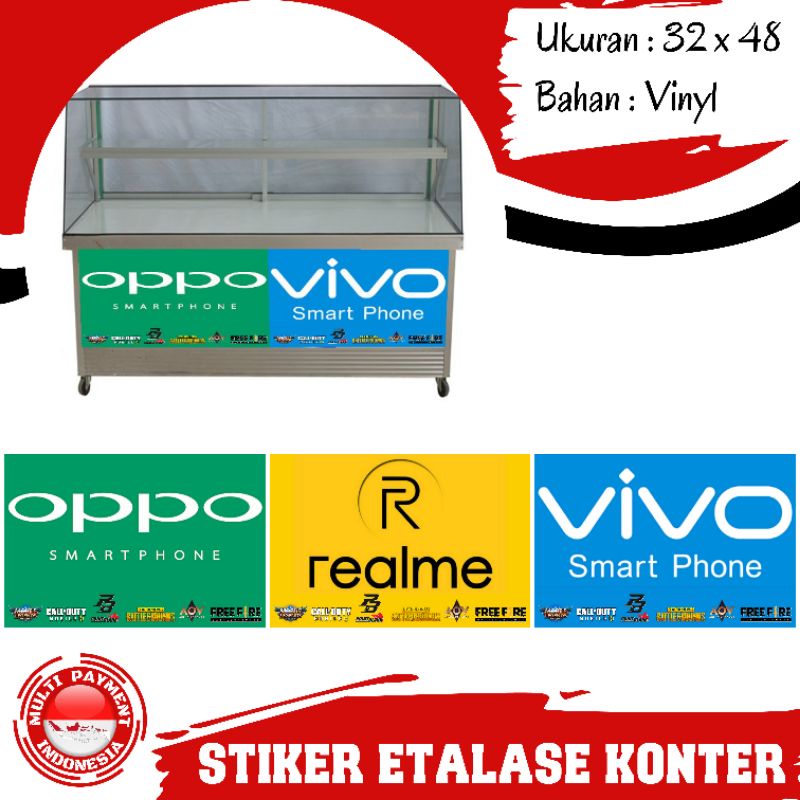 

STIKER VINYL ETALASE KONTER LOGO HP + GAMES