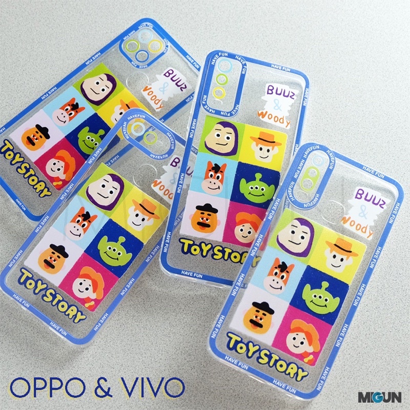 New! ToyStory Case For OPPO REALME VIVO A12 A5S A11K A7 A3S C1 A53 A54 A15 A16 A1K C2 C12 C15 C20 C11 Y15 Y17 Y12 Y20 Y12i A74 A95 Y30 Y50 Y91 Y93 Y95 Y91C Y30 Y50