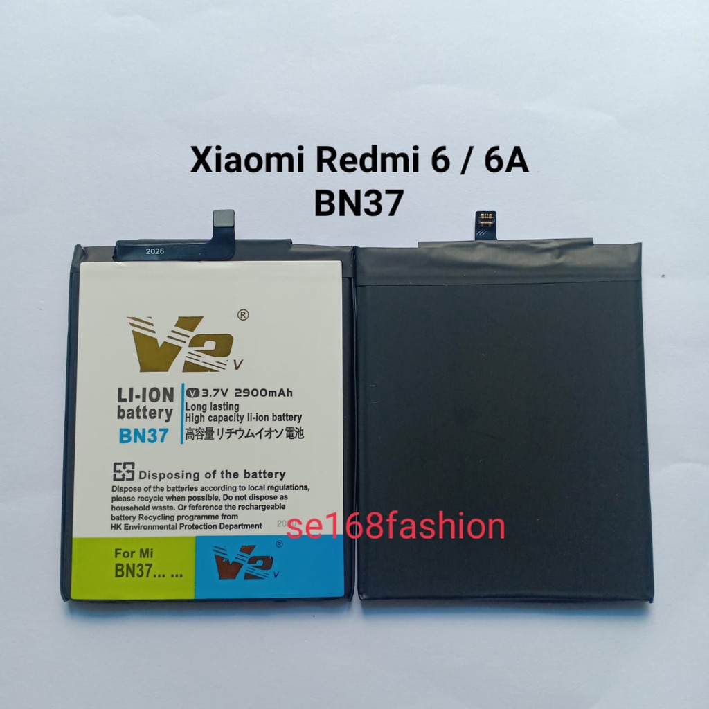 Baterai Xiaomi Redmi 6 Redmi 6A BN37 Double Power Batre Batere Baterai